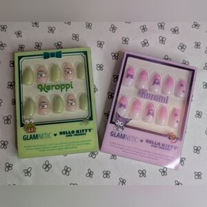 Glamnetic Press On Nails Kuromi And Keroppi Hello Kitty And Friends NIB GWP